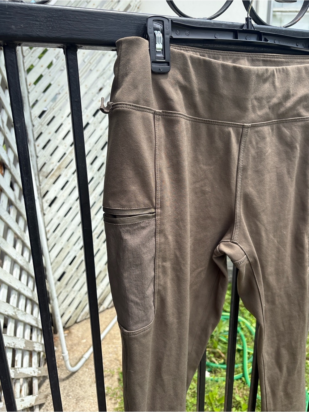Carhartt Brownish green military color Utility Work Pants with Side Zip Pocket - Picture 6 of 13